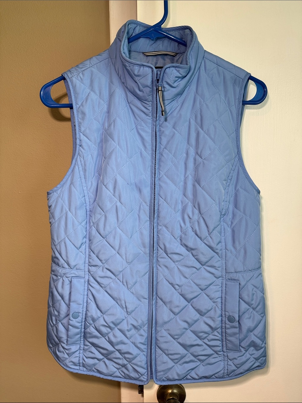 Talbots Diamond Quilted Vest – Women’s XS Light Blue